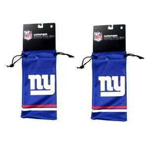 New York Giants NFL Microfiber Glasses Bag 2 Pack